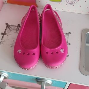 Pink Crocs